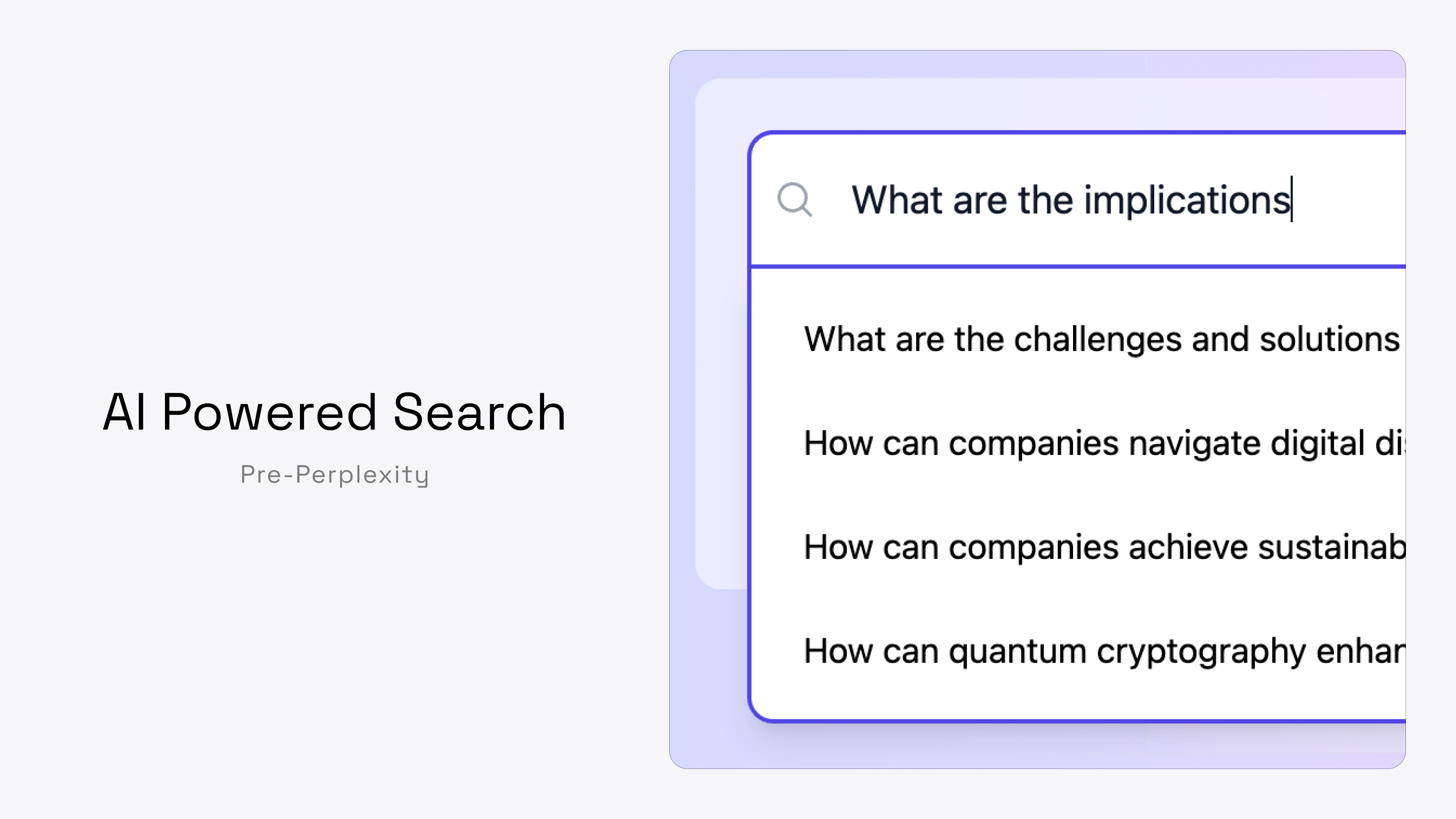 AI Powered Search preview